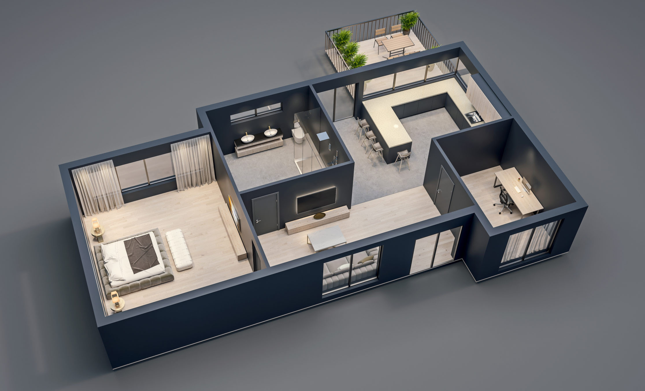 Hulm Haus планировка