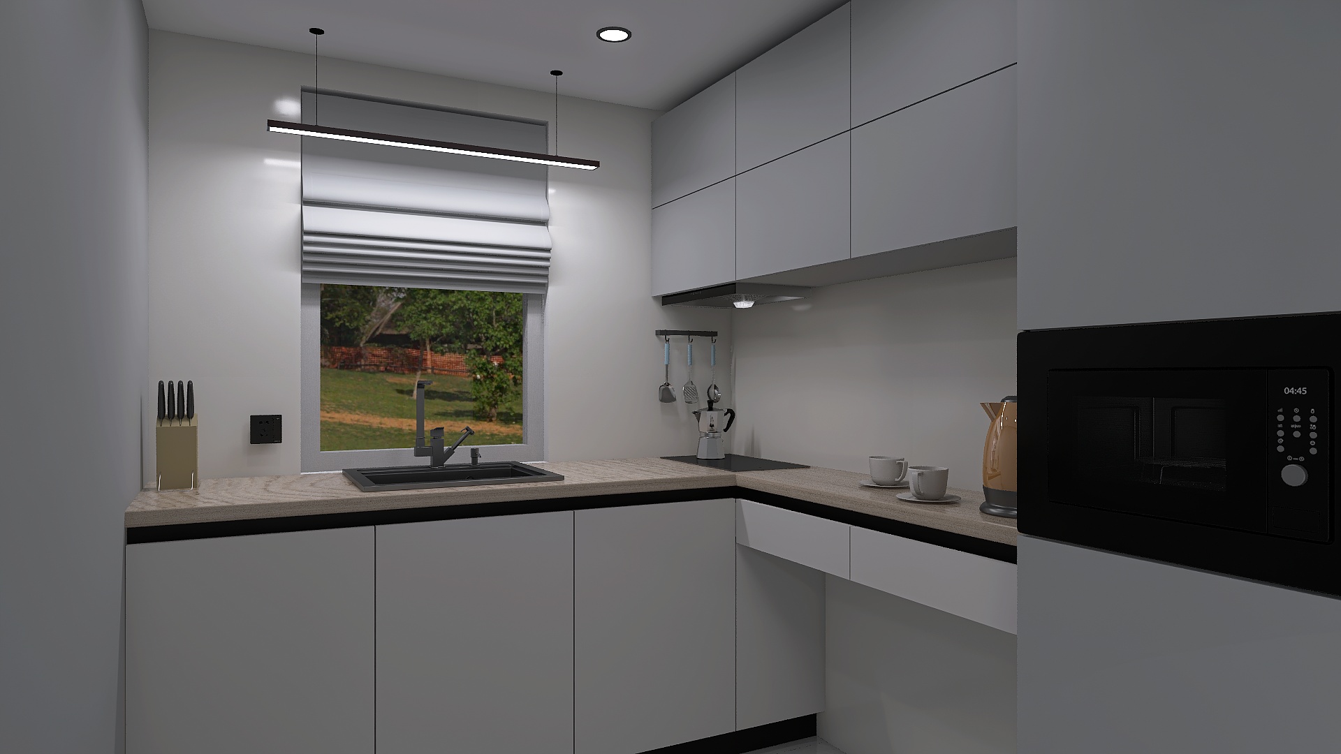 Bucataria într-o casă modulară